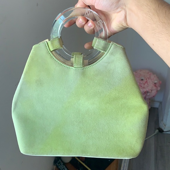 VINTAGE CELINE ACRYLIC HANDLE BAG - Picture 1 of 5